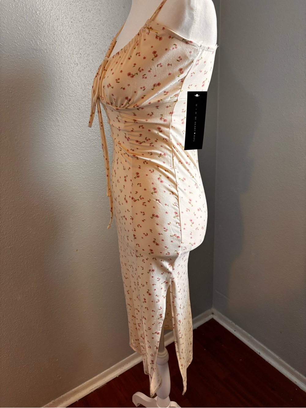 Floral Maxi Dress Dainty Cottagecore Y2K Coquette NEW - Picture 9 of 11